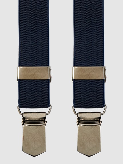LLOYD Men's Belts Hosenträger mit Leder-Badge Marine 1