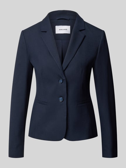 Slim Fit Blazer aus elastischem Viskose-Mix mit Knopfleiste Shop The Look MANNEQUINE