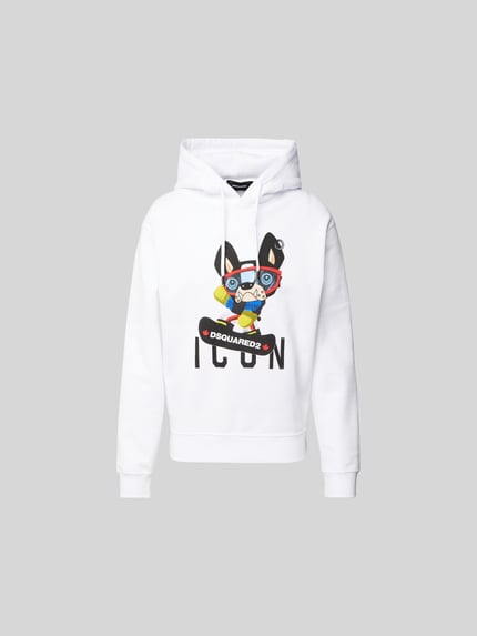 Dsquared2 oversized hoodie van katoen Wit - 2