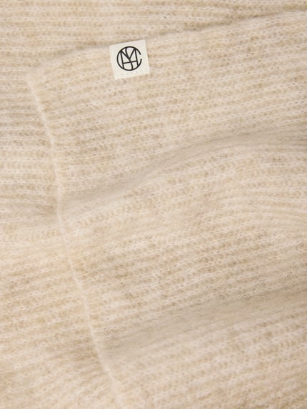 MSCH Copenhagen Schal aus elastischem Woll-Mix mit Alpaka-Anteil Modell 'Hope' Offwhite Melange 2