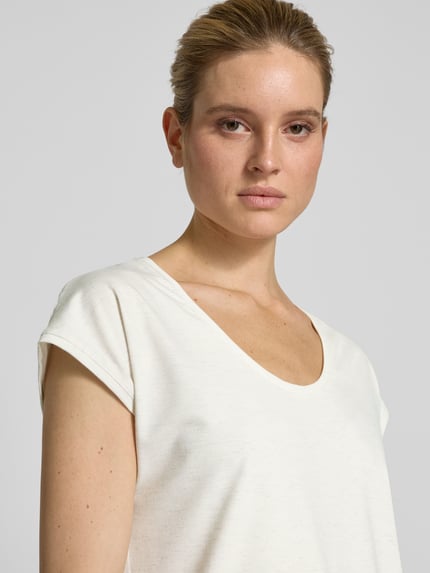 b.young T-shirt met ronde hals, model 'PALUREXI' Offwhite - 3