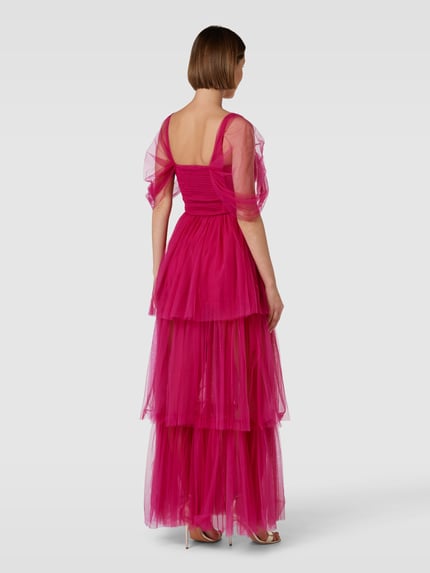 Lace & Beads Avondjurk in off shoulder-design Violet - 5