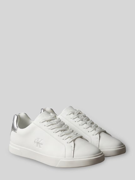 CK Calvin Klein Sneaker aus echtem Rindsleder Weiss 1