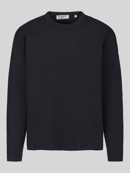 Marc O'Polo DENIM Langarmshirt mit geripptem Rundhalsausschnitt Black 2