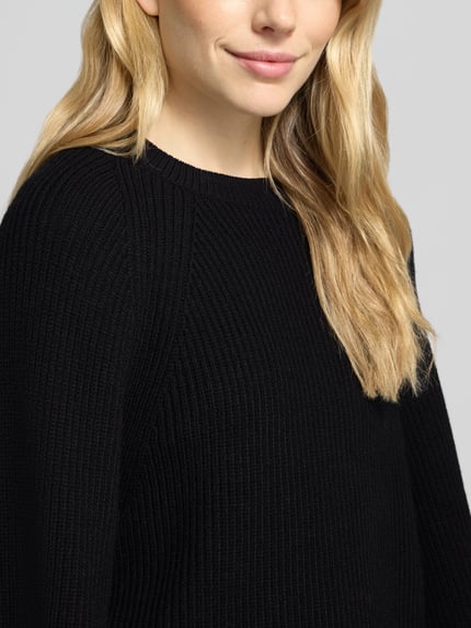 BOSS Pullover aus Wolle mit 3/4-Ärmeln Black 3
