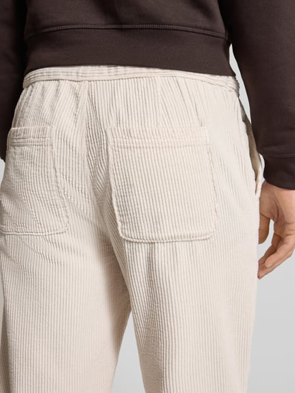 American Vintage Cordhose mit elastischem Bund Modell 'PADOW' Beige 3