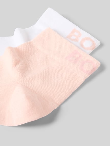 BOSS Sokken voor sneakers met labelstitching in set van 2 Lichtroze - 2