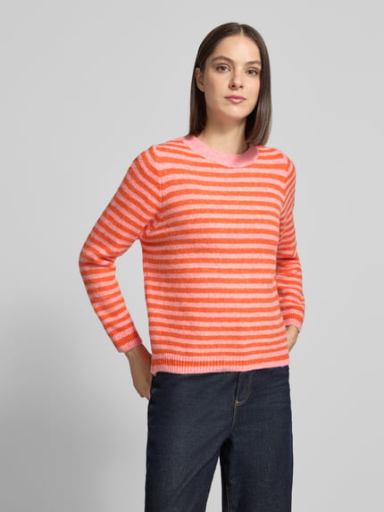 ZABAIONE Regular Fit Strickpullover mit Woll-Anteil Rosa 4