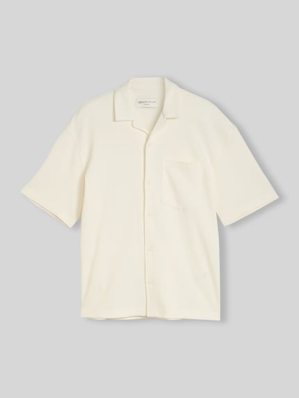 Tom Tailor Denim regular fit vrijetijdsoverhemd van katoenmix Offwhite - 2