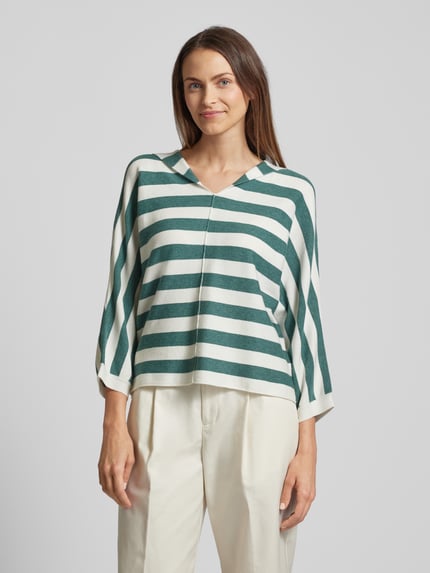 Tom Tailor Pullover mit Streifenmuster und 3/4-Arm Bottle 4