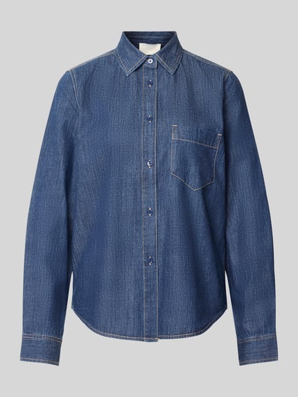 T-shirt z brustaszą model 'DarkDenimShirt' Shop The Look MANNEQUINE