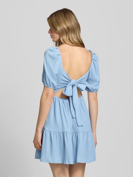 Gina Tricot Minikleid im Stufen-Look mit Karree-Ausschnitt Bleu 5