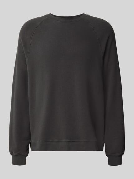 Produktfoto, Sweatshirt mit Rundhalsausschnitt Modell 'ATUBAY' von American Vintage, Herren, Farbe Schwarz, Baumwoll-Elasthan-Mix, Relaxed-Fit, Rückenlänge 67 cm, Ärmellänge 77 cm
