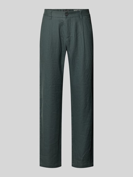 Tapered Leinenhose mit Gürtelschlaufen Modell 'OSBY JOGGER' Shop The Look MANNEQUINE