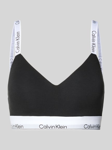 Calvin Klein Underwear Bralette met label in band Zwart - 1