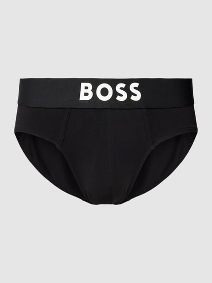 BOSS Figi z nadrukiem z logo Czarny 1