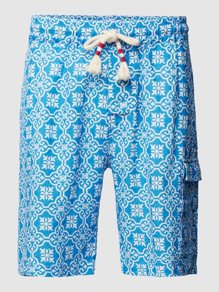 MC2 Saint Barth Bermudas aus Leinen Modell 'MARSEILLE' Tuerkis 2