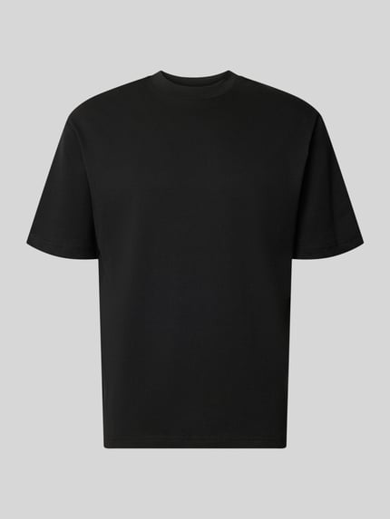Produktfoto, Regular Fit T-shirt met ronde hals van MCNEAL in zwart, puur katoen, kort mouw, ruglengte maat M: 69 cm