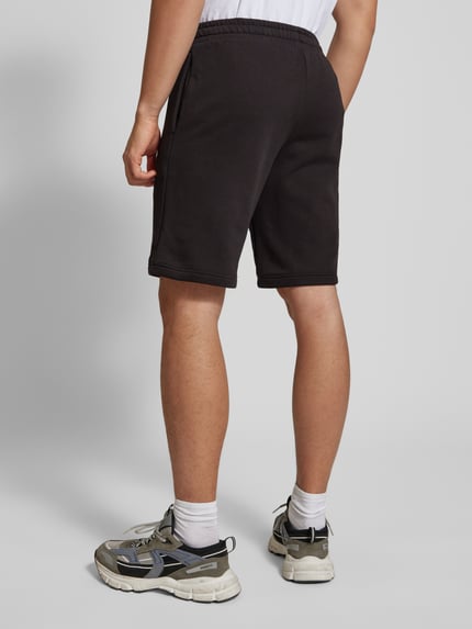 PUMA Performance Regular fit sweatshorts met labelstitching, model 'ESS No. 1' Zwart - 5