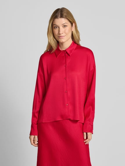 DRYKORN Overhemdblouse met knoopsluiting, model 'CLOELIA' Felroze - 4