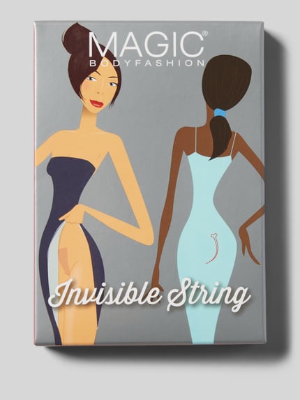 MAGIC Bodyfashion Stringi samoprzylepne w zestawie 4 szt. model ‘Invisible’ Beżowy 4