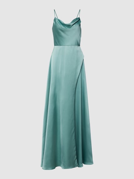LUXUAR FASHION Sukienka wieczorowa z rozcięciem Jasnozielony 2