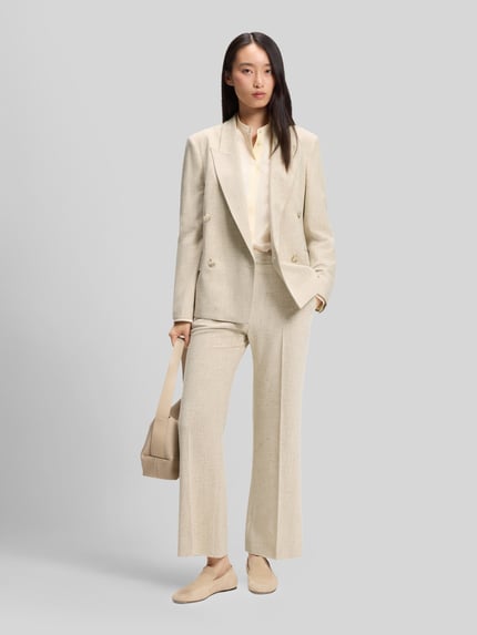 BOSS Korte fit broek met uitlopende pijp model 'TALIA-CROP' Beige - 1
