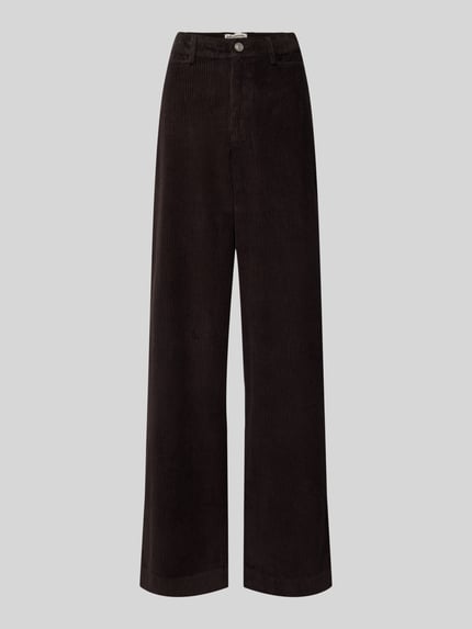 LOLLYS LAUNDRY Cordhose mit weitem Bein Modell 'Florida' Dunkelbraun 2