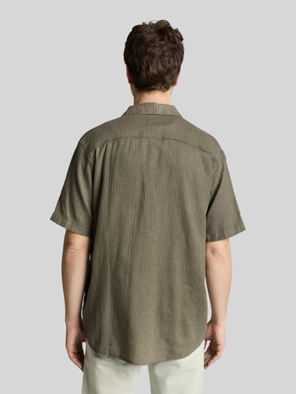 Tom Tailor Regular Fit Freizeithemd aus Leinen-Baumwolle-Mix Lind 5