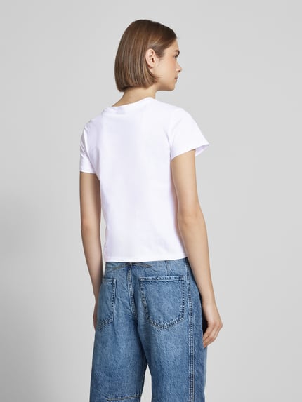 REVIEW T-shirt met labelprint Wit - 5