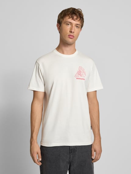 Dedicated T-Shirt mit Label-Print Offwhite 4