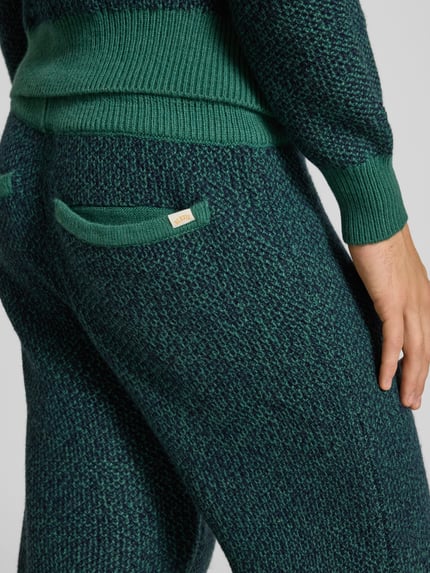 BLKVIS Sweatpants aus Woll-Mix Dunkelgruen 3