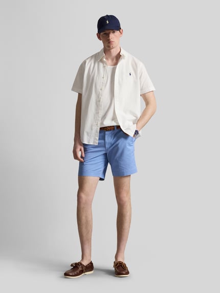 Polo Ralph Lauren Regular Fit Bermuda aus reiner Baumwolle Hellblau 1