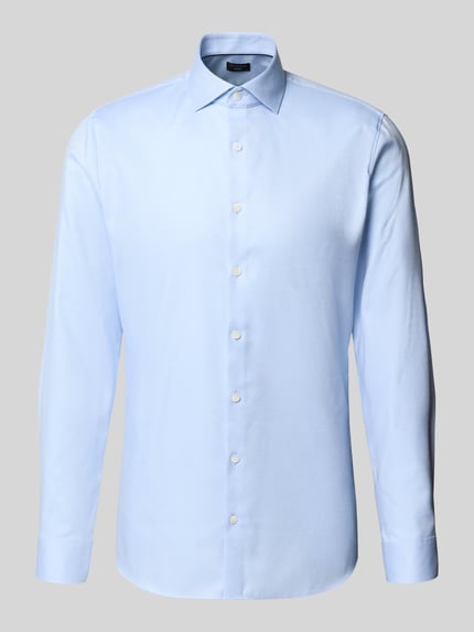 OLYMP No. Six Super slim fit zakelijk overhemd met kentkraag, model 'Royal' Bleu - 2