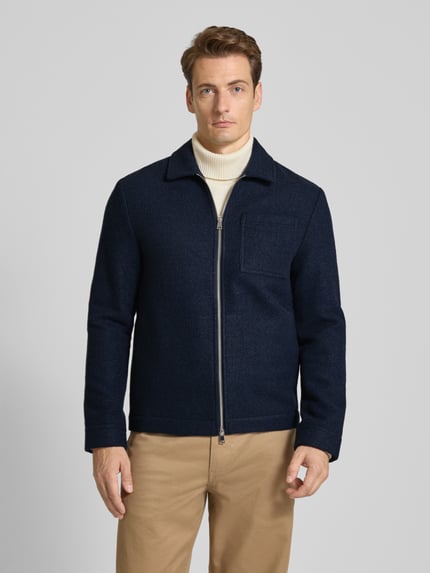 CG – CLUB of GENTS Regular Fit Blouson mit Zweiwege-Reißverschluss Modell 'JON' Marine 4