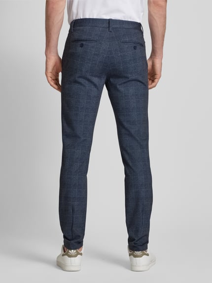ONLY & SONS Tapered fit broek met stretch, model 'Mark' Marineblauw - 5