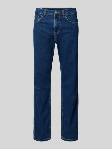 Pepe Jeans Jeansy o kroju straight fit z mieszanki bawełny model ‘CASH’ Ciemnoniebieski 2