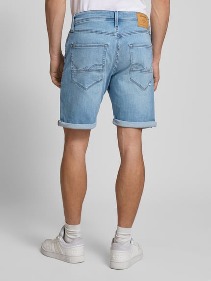 JACK & JONES Regular Fit Jeansshorts im 5-Pocket-Design Modell 'RICK' Hellblau 5