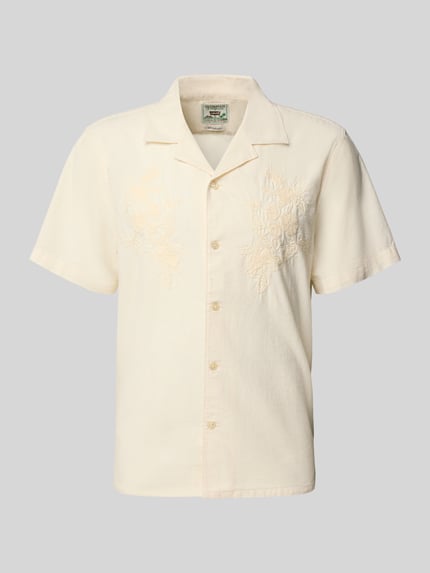 Levi's® Regular Fit Freizeithemd aus Baumwoll-Leinen-Mix Modell 'SUNSET' Offwhite 2