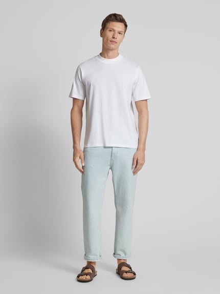 MANGO Jeans mit Label-Patch Hellblau 1