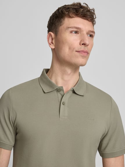 s.Oliver RED LABEL Regular Fit Poloshirt aus reiner Baumwolle Lind 3