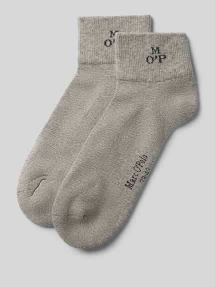 Marc O'Polo Socken mit Logo-Detail im 2er-Pack Hellgrau 1