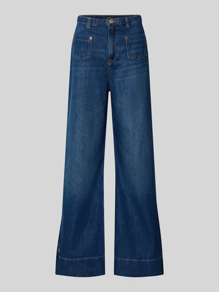 BOSS Orange Flared Jeans aus Baumwoll-Mix Modell 'C_MARLENE' Dunkelblau 2