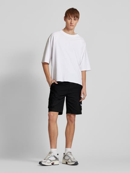 Karl Kani Regular Fit Cargoshorts mit Label-Stitching Black 1