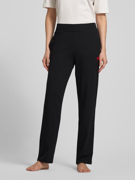 HUGO Comfort Fit Sweatpants aus Baumwoll-Modal-Mix Modell 'SIGNATURE' Black 4