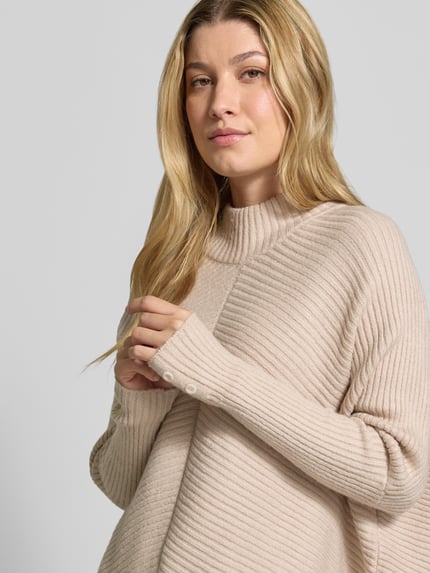 Apricot Strickpullover mit Stehkragen Offwhite 3