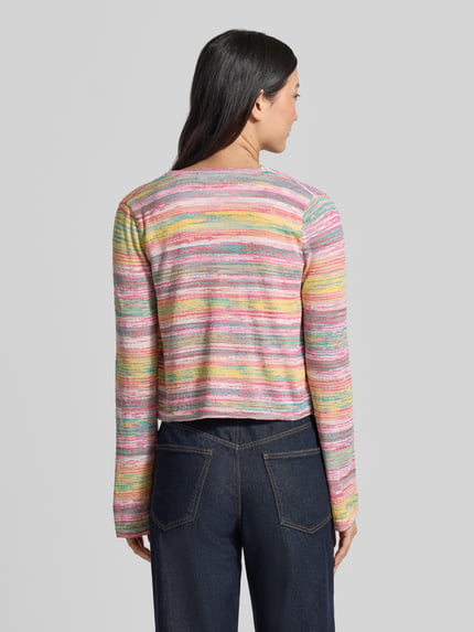 Christian Berg Woman Cardigan aus Viskose-Mix mit offener Front Apricot 5