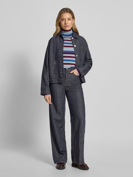Christian Berg Woman Regular fit coltrui van viscosemix Lichtturquoise - 1
