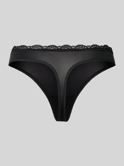 Calvin Klein Underwear String mit Spitzenbesatz Black 3