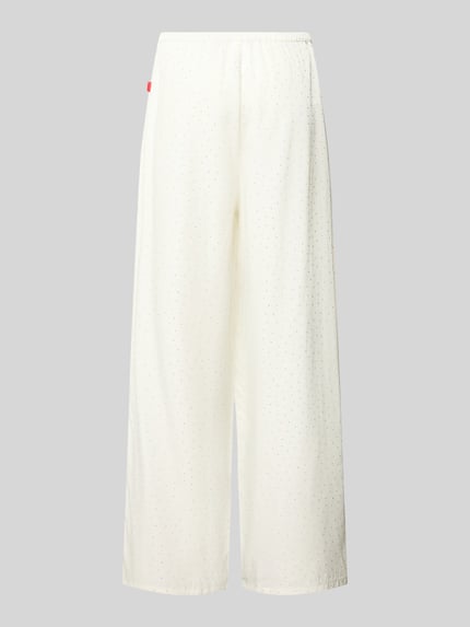 HUGO Relaxed Fit Pyjama-Hose aus Viskose-Mix Offwhite 3